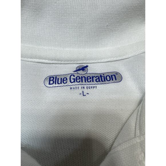 Rare Plum Island Animal Disease Center Polo Blue L White Embroidered DHS A - Picture 3 of 12